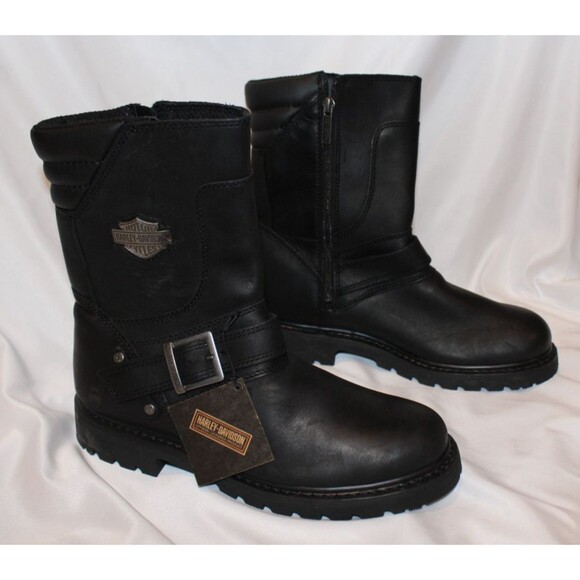 Harley Davidson 8.25" Booker Side-Zip Engineer Motorcycle Boot Men’s SZ 8 - Picture 3 of 7